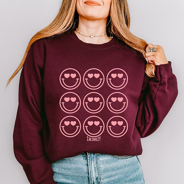 

SWSmiley love smiley grid - женский графический свитшот Simply Sage Market, Maroon, Зеленый, SWSmiley love smiley grid - женский графический свитшот Simply Sage Market, Maroon