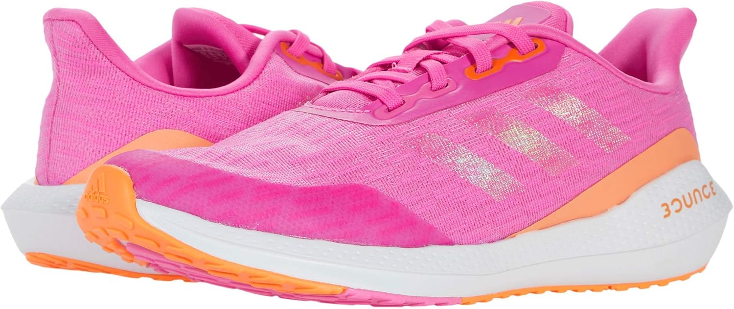 Кроссовки для бега Adidas EQ21 T5 для детей и подростков, розовый/оранжевый/белый — фото 2