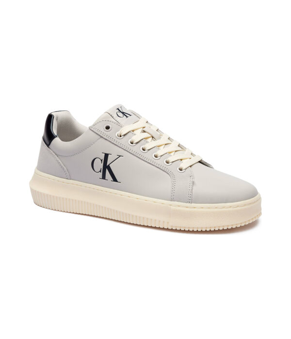 

Кроссовки мужские Calvin Klein Jeans кожаные с логотипом, серый
