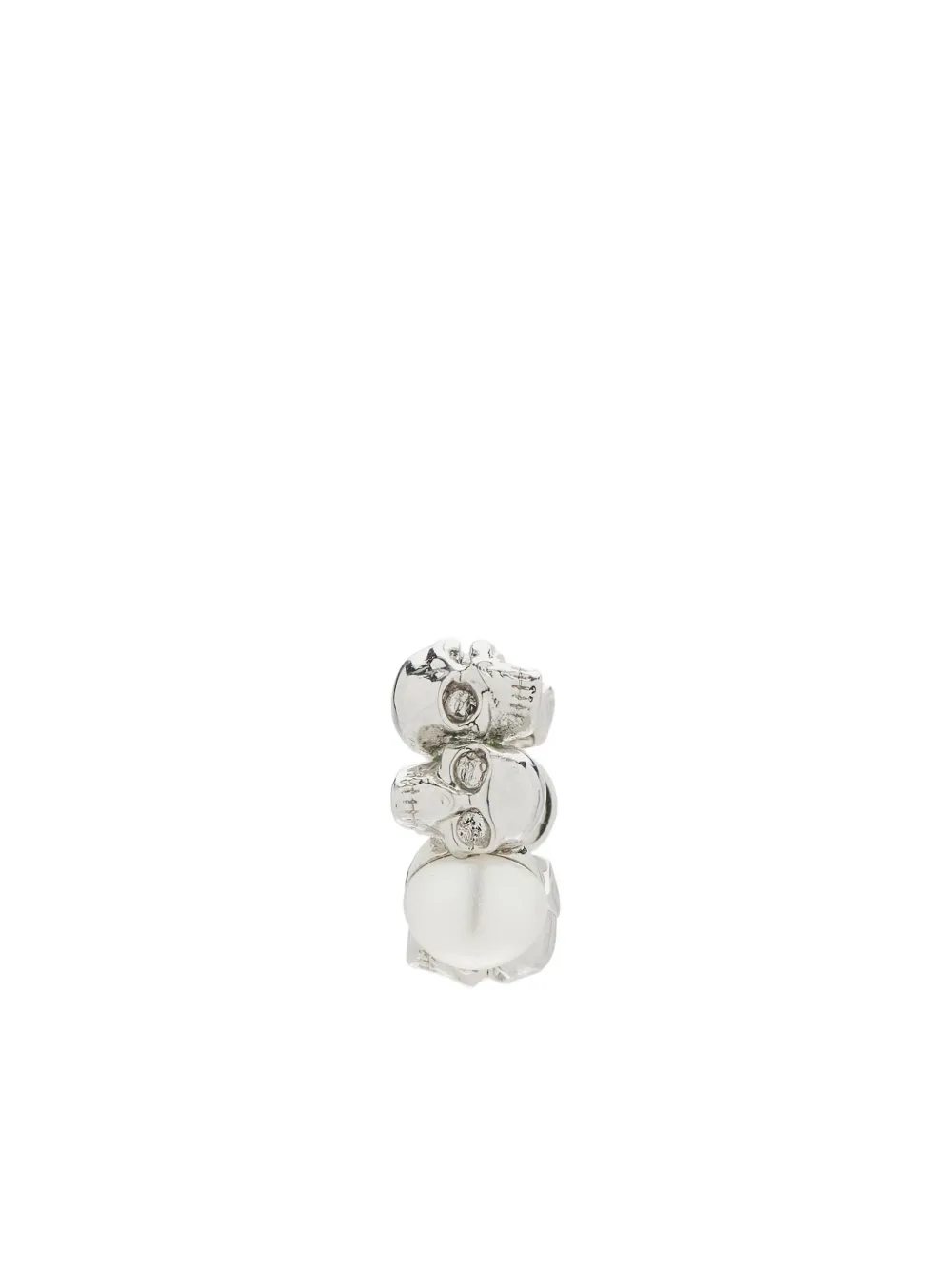 

Серьга в виде черепа, украшенная жемчугом Alexander McQueen, нейтральный