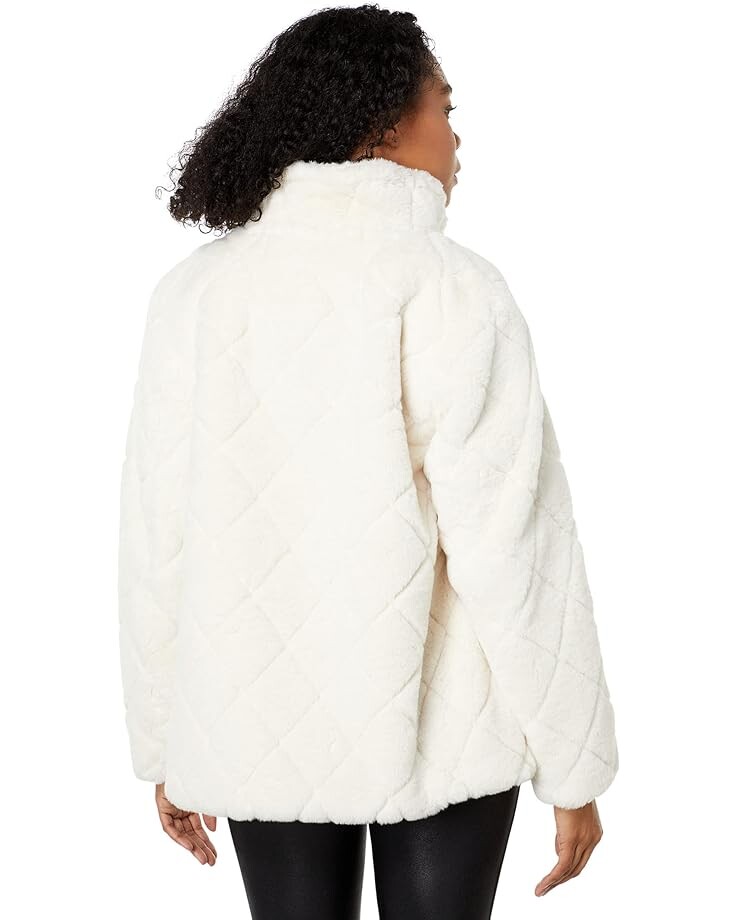 

Куртка Kate Spade New York Single-Breasted Faux Fur Jacket, кремовый