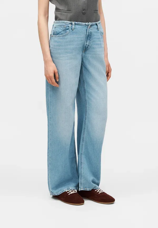 Джинсы свободные Gap, Loose clean removed baggy jeans, светло-индиго