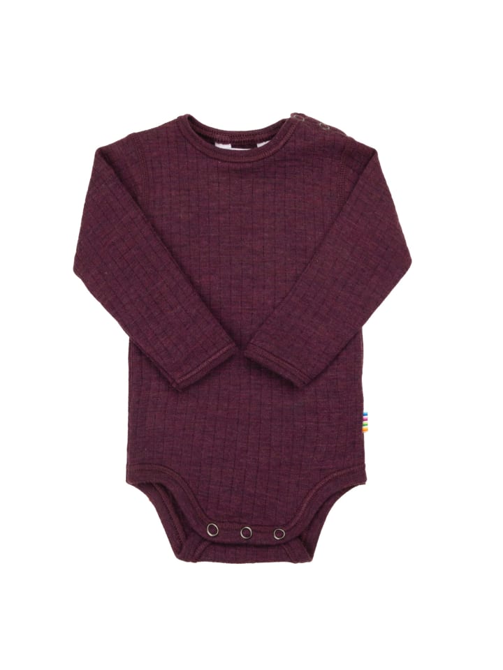 

Joha Боди с длинными рукавами из мериносовой шерсти сливового цвета