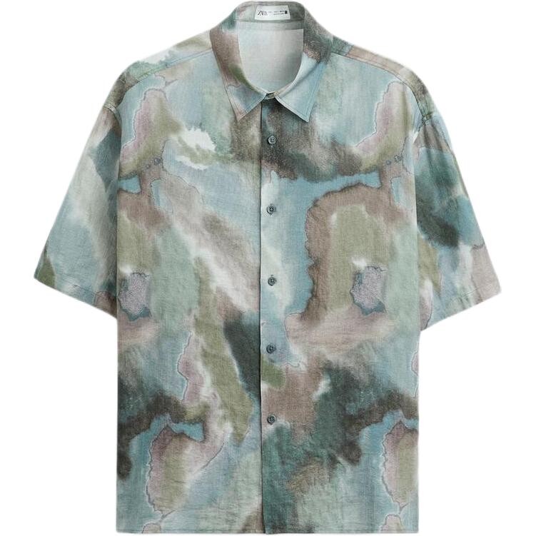 

Рубашка мужская многоцветная Zara, цвет Multicolor