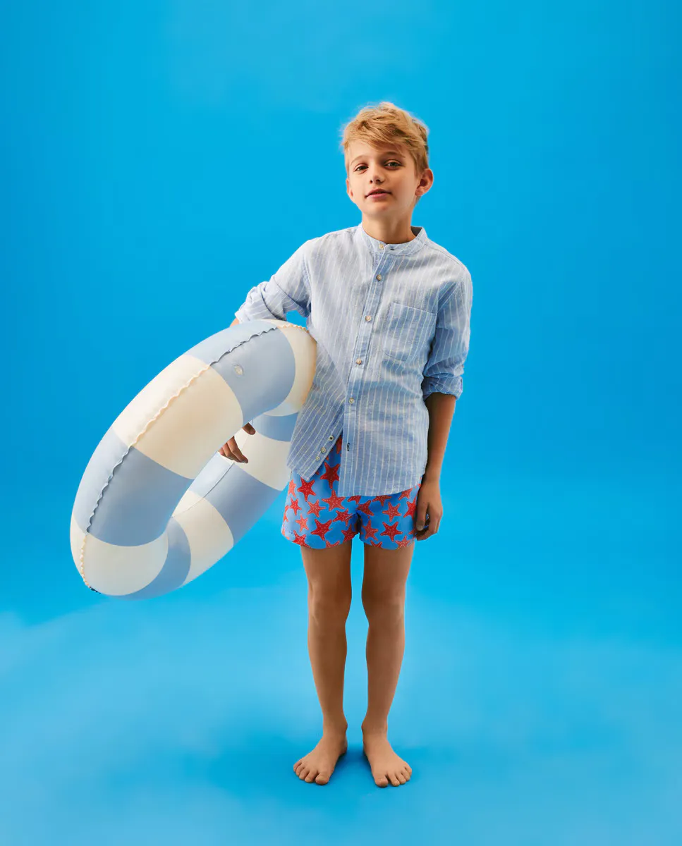 

Шорты-бермуды для мальчиков с морскими звездами Kids El Corte Inglés, синий