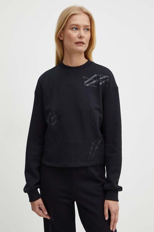 

Хлопковая толстовка Armani Exchange, черный