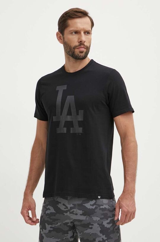 

Хлопковая футболка Los Angeles Dodgers 47 brand, черный