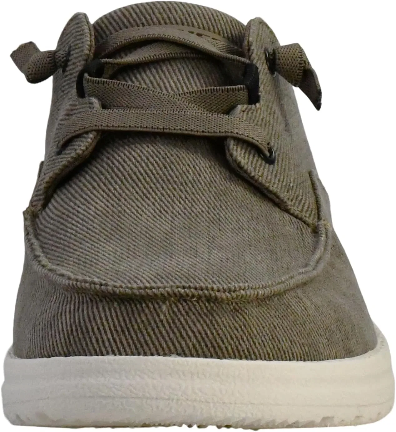 Мужские парусиновые мокасины без шнуровки Skechers Melson Raymon, Taupe — фото 2