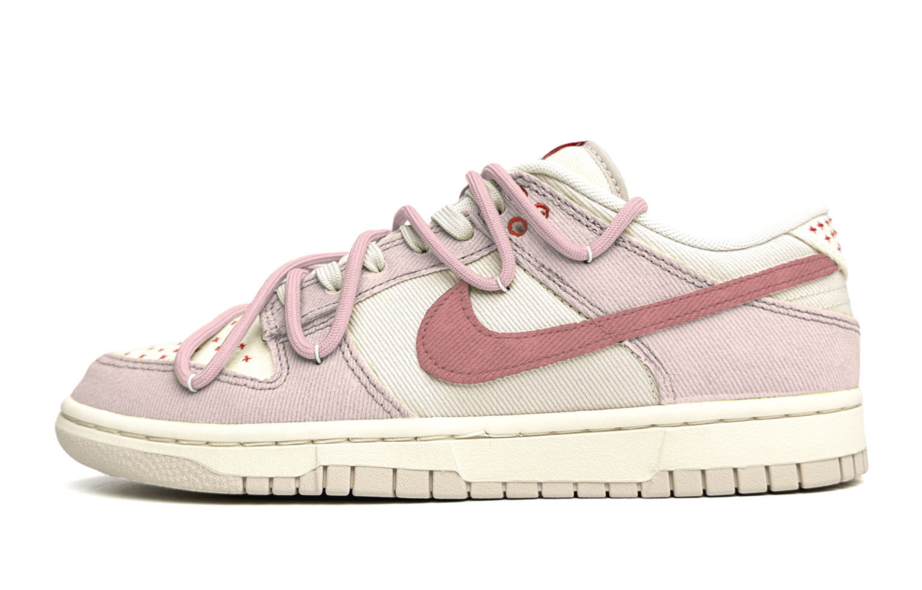 

Кроссовки Nike Dunk Skateboard Shoes Men Low-Top White Pink