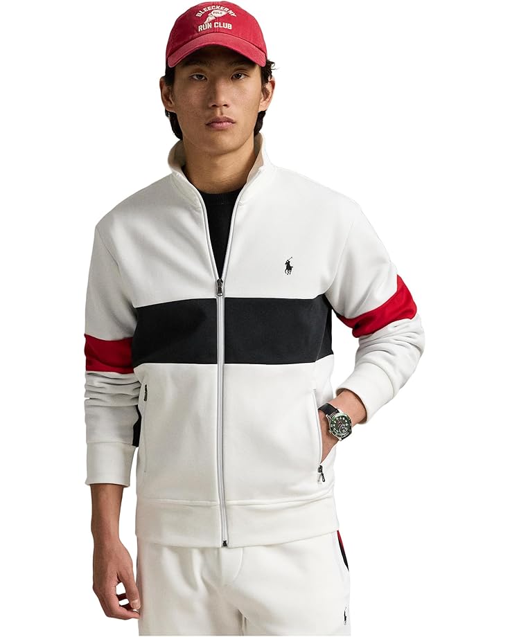 

Куртка Polo Ralph Lauren Double-Knit Track Jacket, цвет Ceramic White Multicolor, Белый, Куртка Polo Ralph Lauren Double-Knit Track Jacket, цвет Ceramic White Multicolor