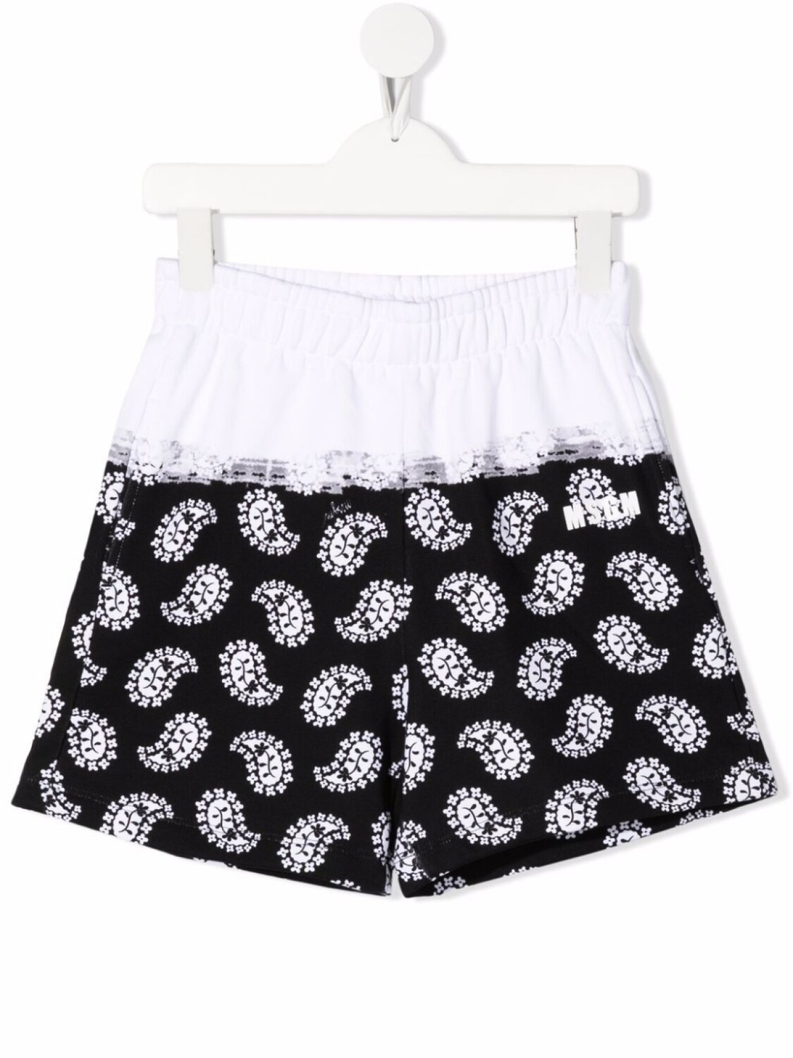 

MSGM Kids шорты с принтом пейсли, белый