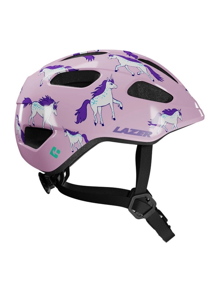 

Lazer Детский велосипедный шлем Nutz 2.0 KinetiCore розового цвета