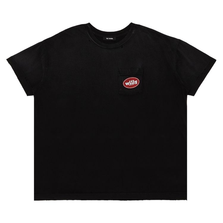 

Футболка Willy Chavarria Chorizo Destroyed Easy Tee 'Washed Black', черный