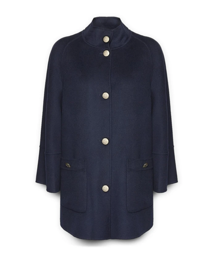 

Короткое пальто из двойной ткани Elena Mirã², синий