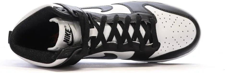 Мужские баскетбольные кроссовки Nike Dunk Hi Retro, белый/черный/оранжевый — фото 4