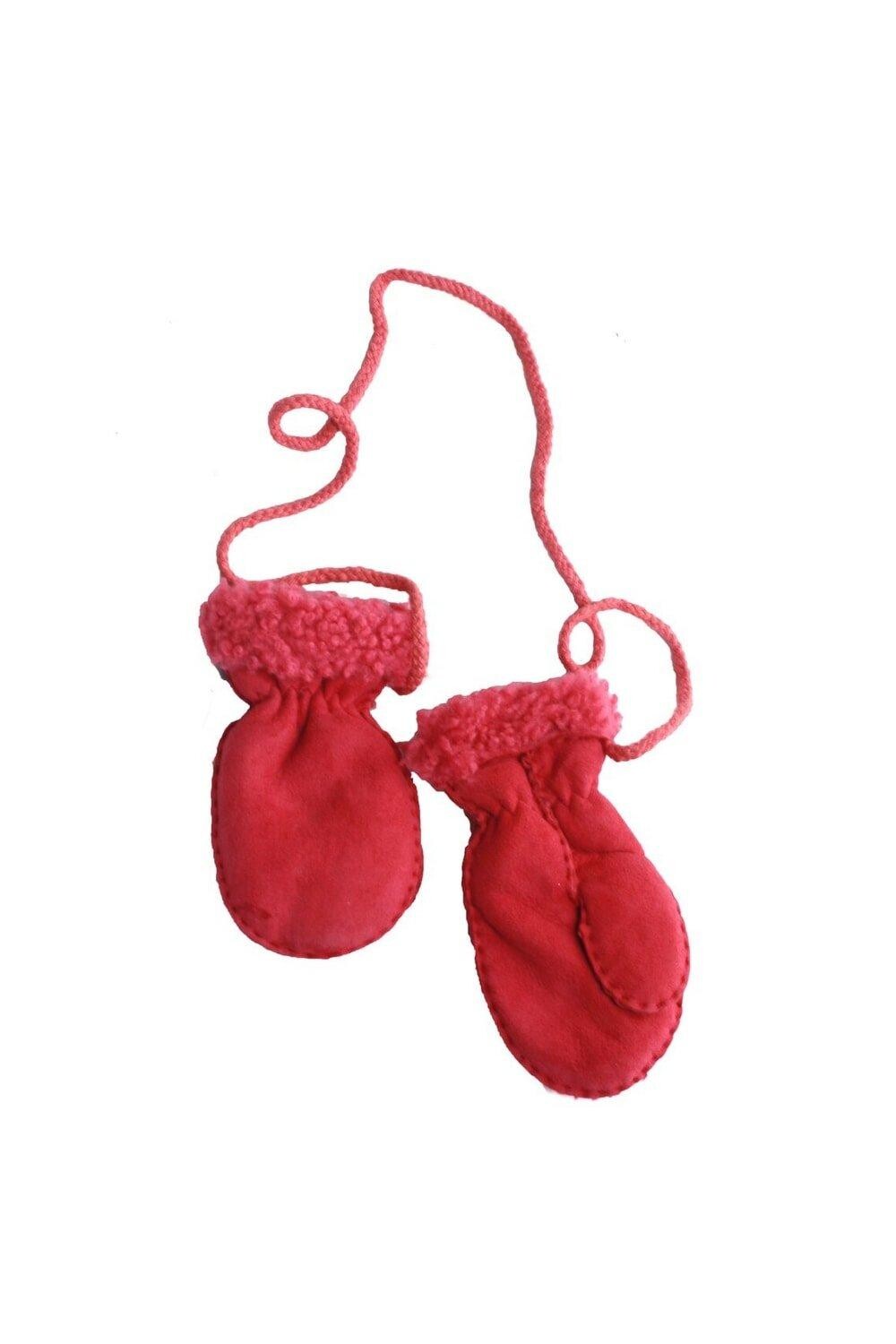 

Варежки из овчины с большими пальцами Eastern Counties Leather, розовый