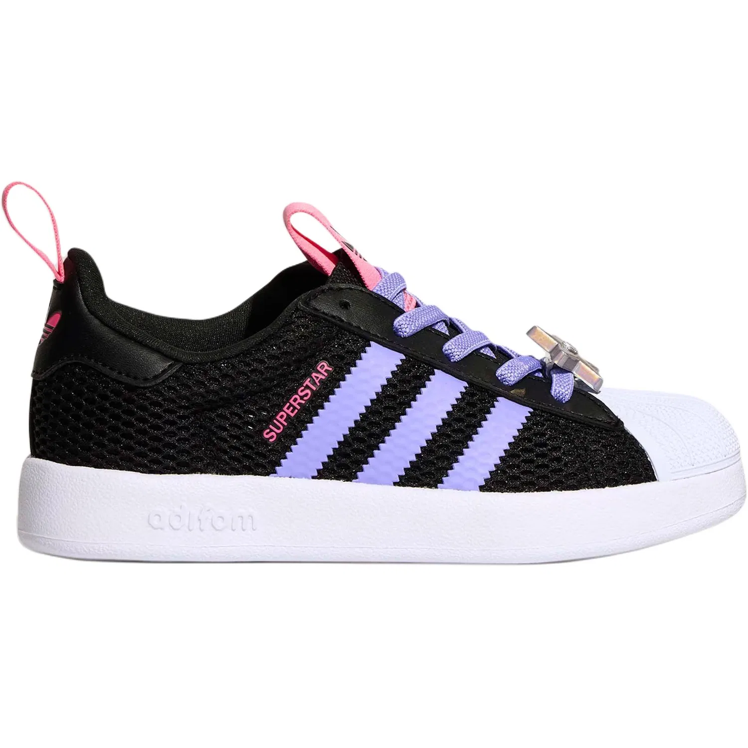 Кроссовки детские для скейтбординга AdiFOM Superstar 360 Low top Dark Light Purple Kids' Adidas Originals — фото 3