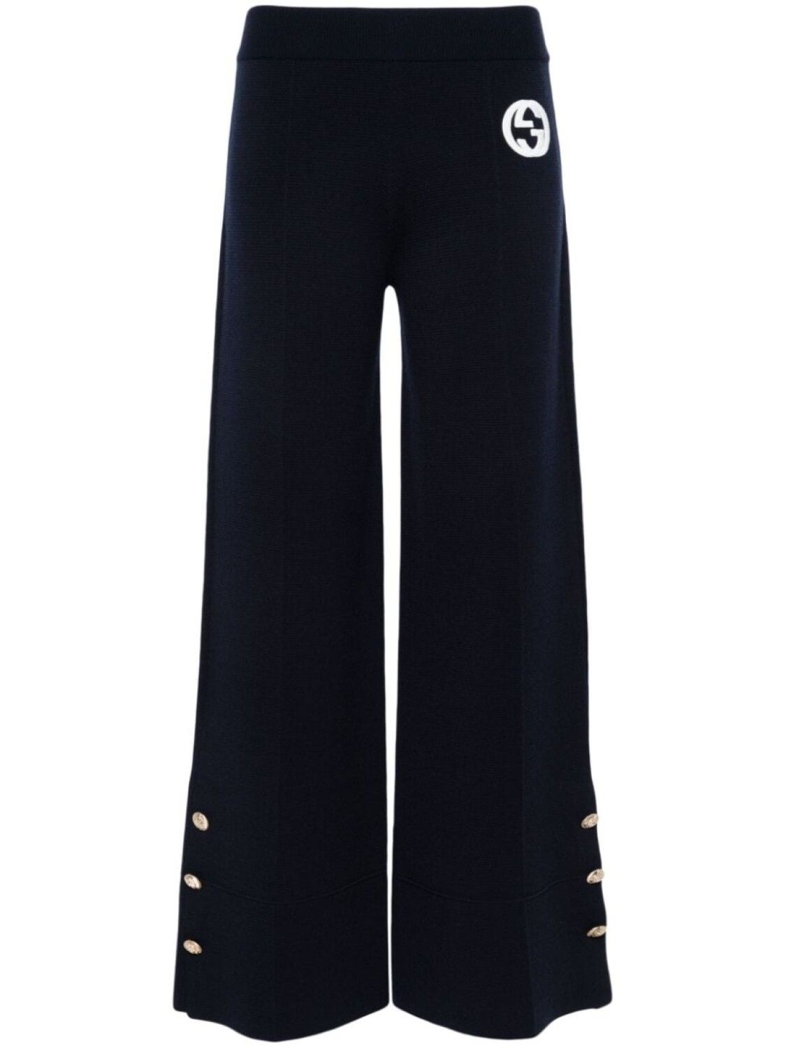 

Gucci широкие брюки с логотипом Interlocking G, синий