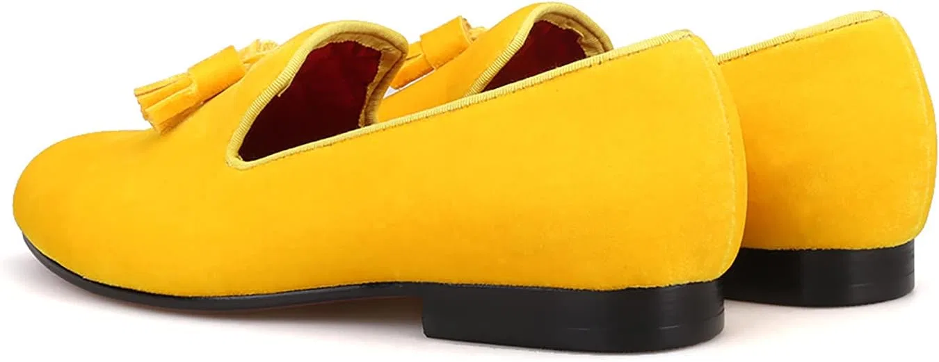 Лоферы замшевые HI&HANN Tassel Gold — фото 4