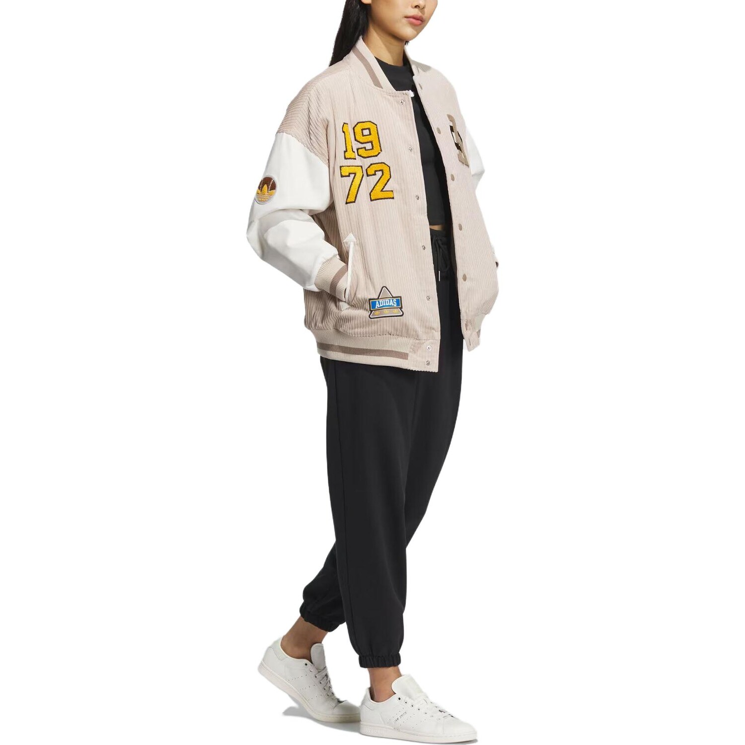 Бейсбольная майка MC Bomber женская хаки Adidas Originals — фото 4