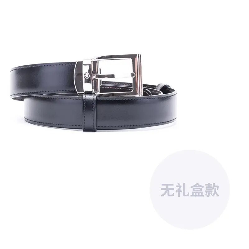 

MONTBLANC Кожаный ремень мужской черный, Black