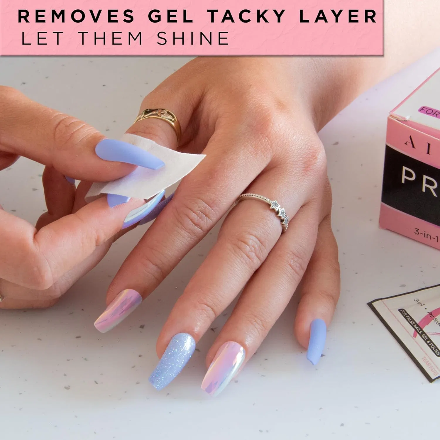 Салфетки для ногтей Airre Prep & Shine, 220 штук Airre Nails, 220 — фото 4