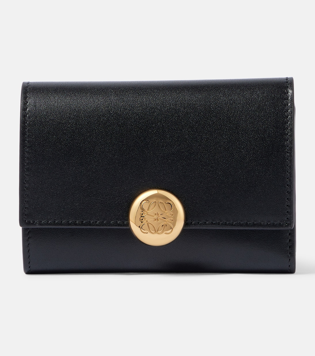 

Кошелек из галечной кожи Loewe, черный