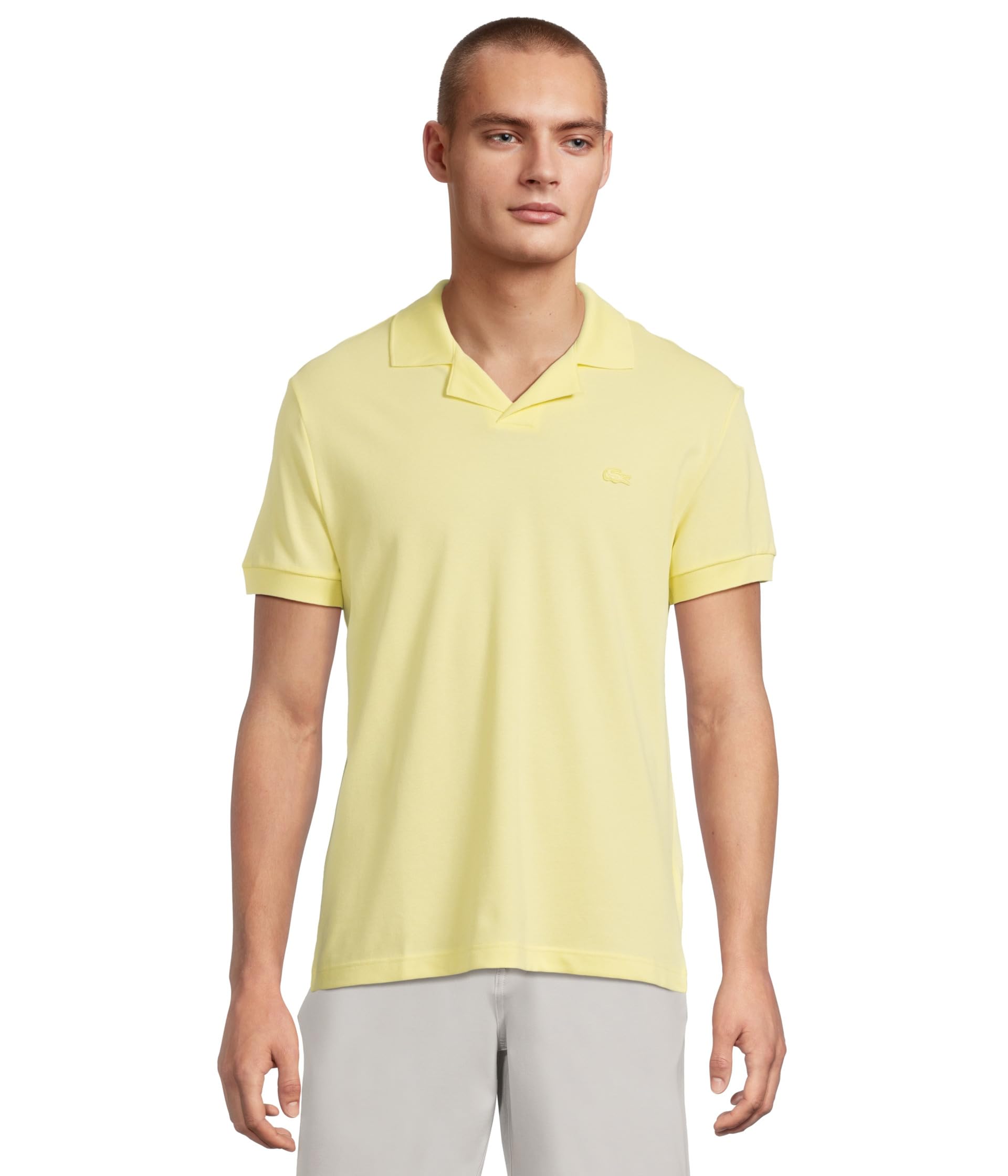 

Поло Lacoste Classic Fit Buttonless Polo, желтый
