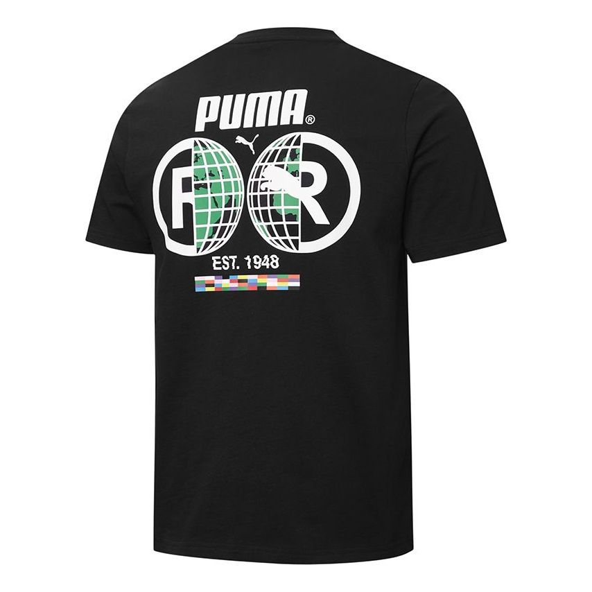

Футболка PUMA Intl Tee Subject Printing Round Neck Short Sleeve Black 532274-01