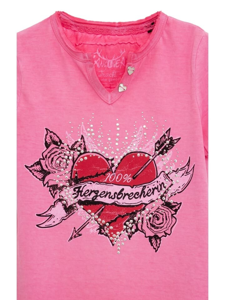 Футболка Hangowear Kinder T-Shirt ANNI KIDS, розовый — фото 2