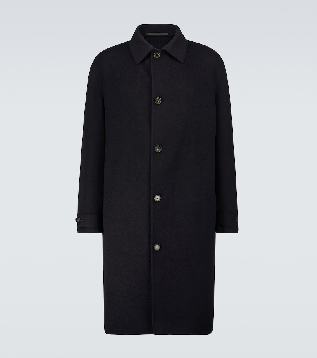 

Кашемировое пальто бигли Loro Piana, синий
