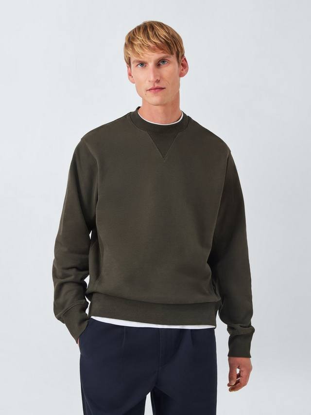 

Коттон свитшот с панелями и круглым вырезом John Lewis, Forest Night