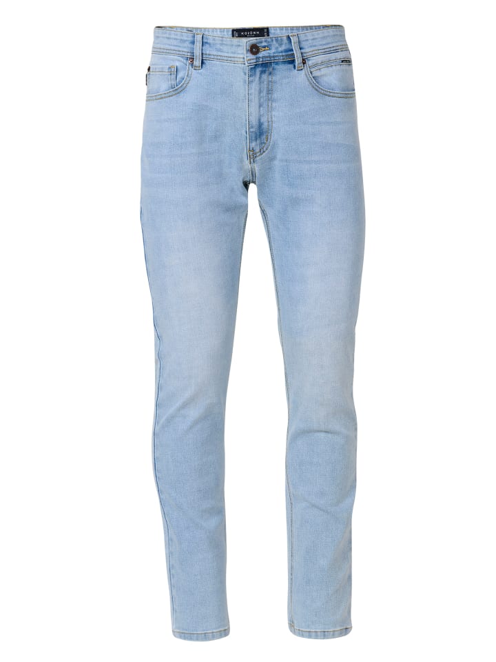 

Джинсы-стрейч классического кроя синего цвета KOROSHI