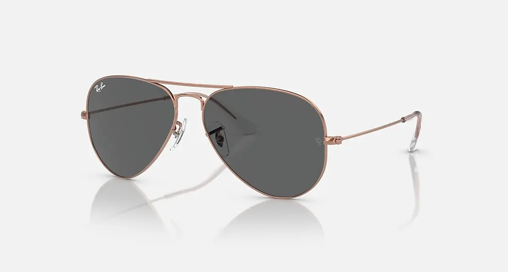 

Солнцезащитные очки Ray-Ban AVIATOR ROSE GOLD, темно-серый