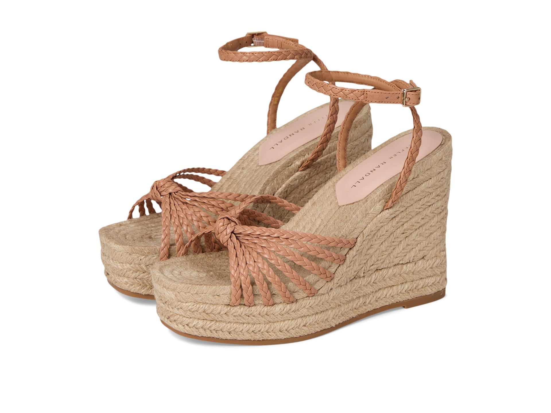 Туфли Loeffler Randall Pamela Mignon Knot Wedge, Dune/Natural