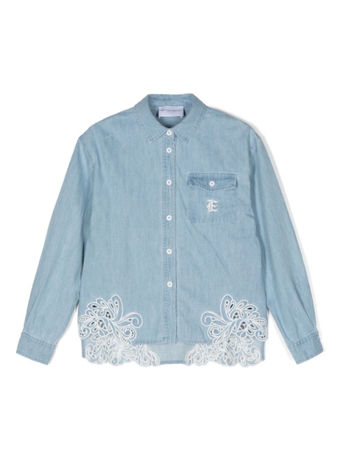 

Ermanno Scervino Junior джинсовая рубашка, синий