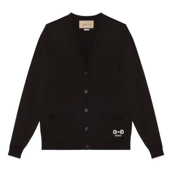 

Кардиган (WMNS) Gucci Extra Fine Wool Cardigan 'Black' 731059-XKCZ3-1043, черный