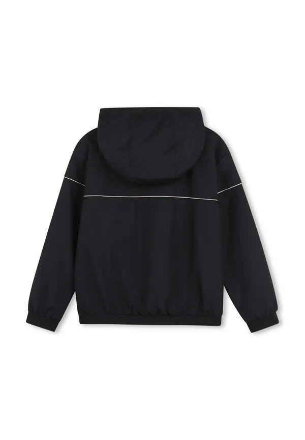 Легкая куртка унисекс с капюшоном Boss Kidswear, Black — фото 2