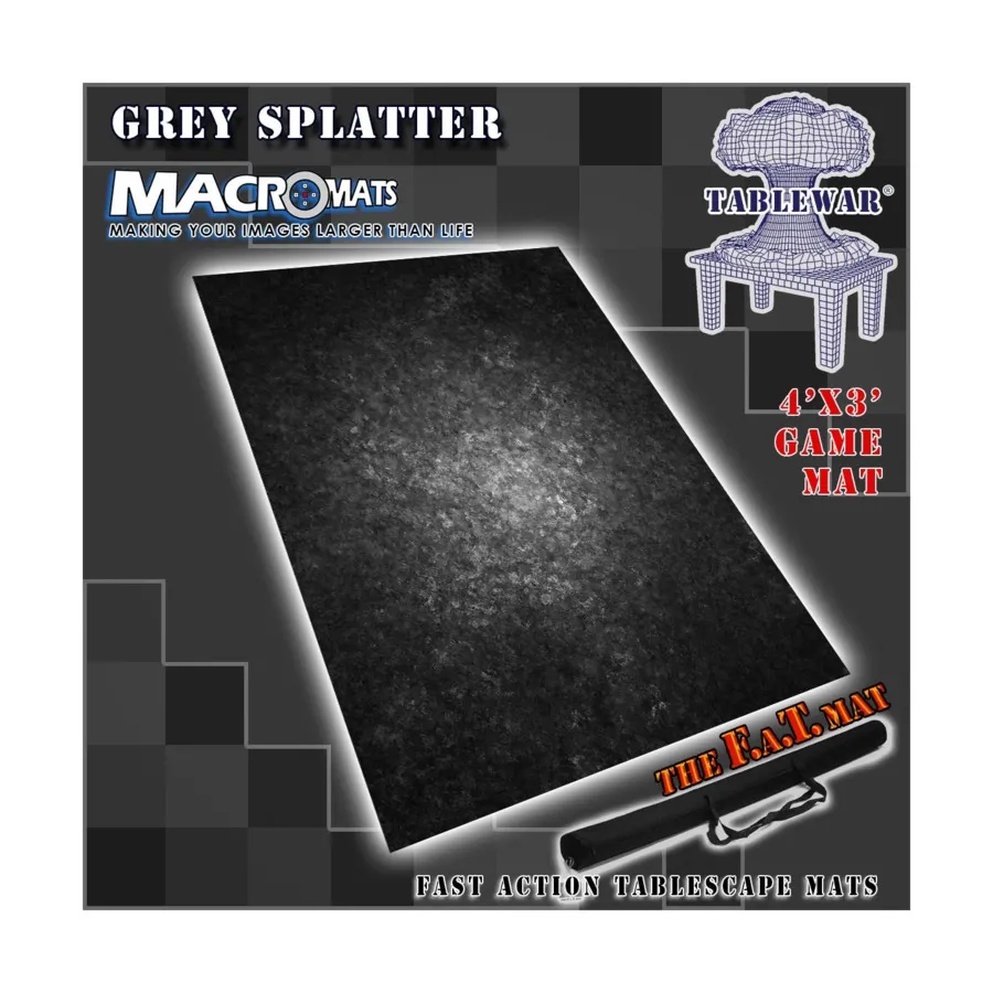 

4 х 3 фута — серые брызги, MacroMats - 4' x 3' (Tablewar)