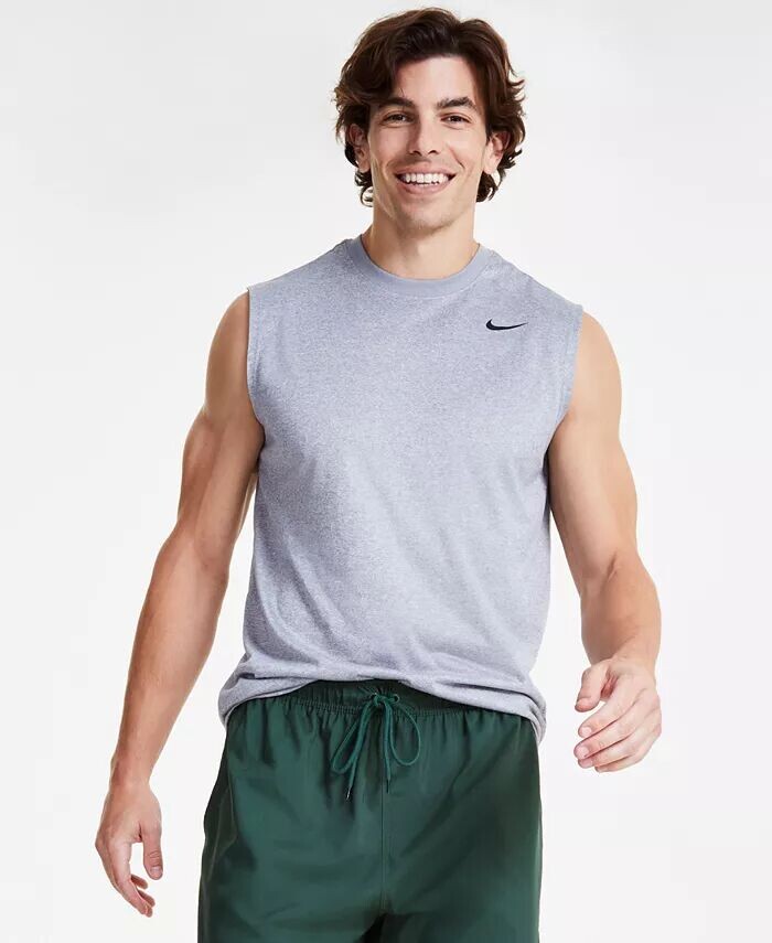 

Мужская футболка для фитнеса без рукавов Legend Dri-FIT Nike, серый