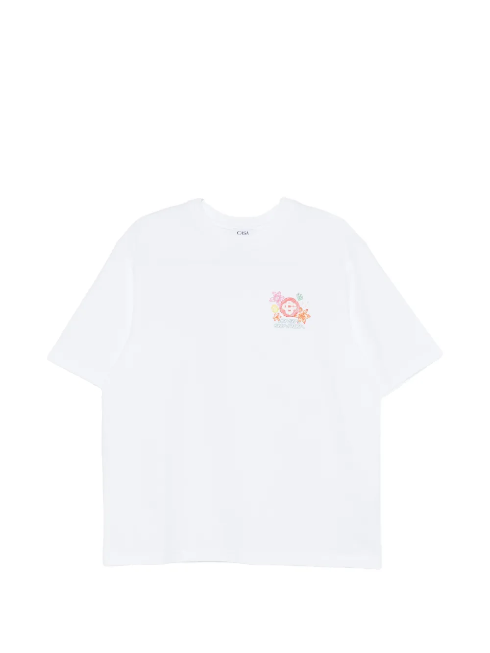 

Футболка свободного кроя с графическим принтом Casablanca, белый