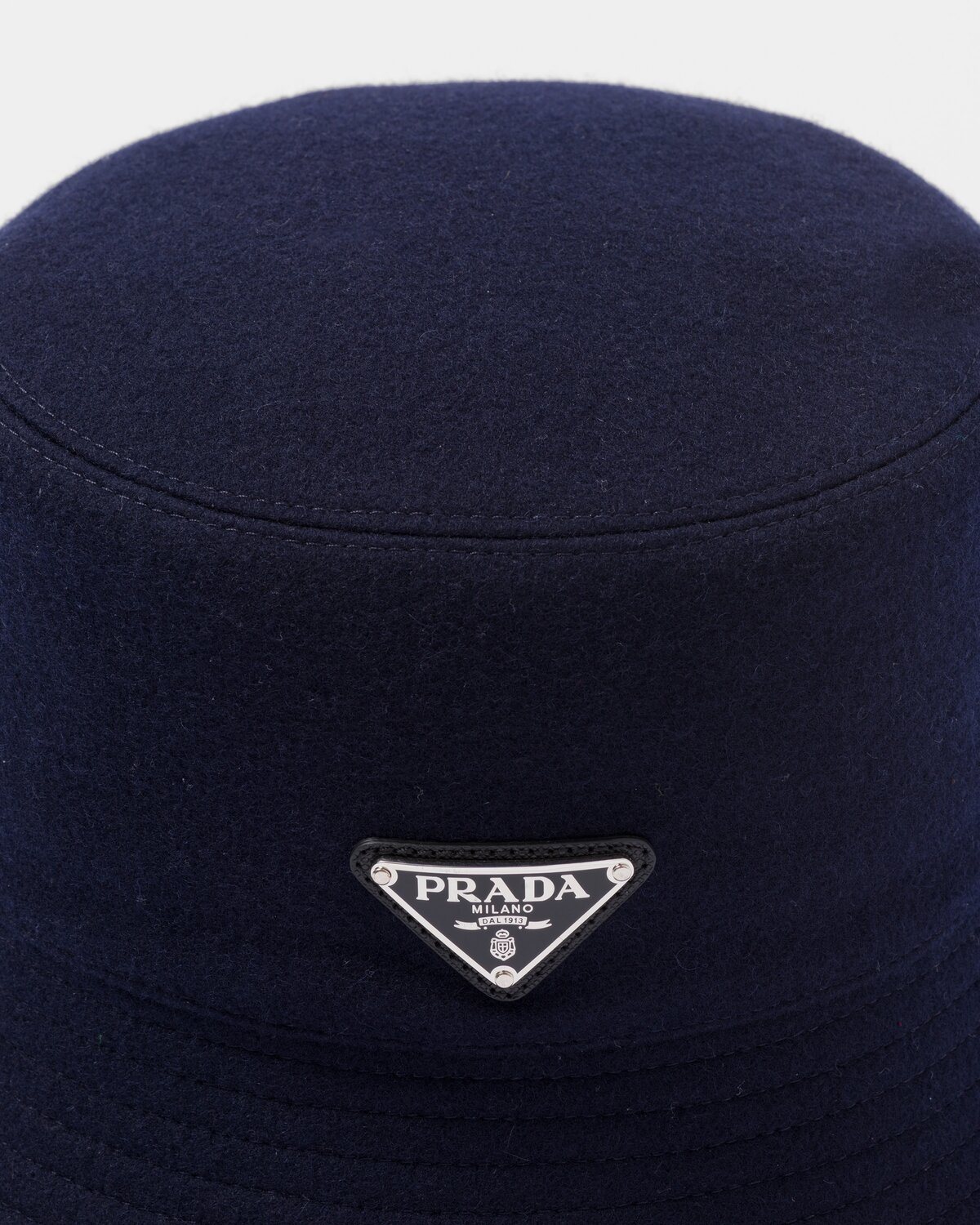 Лоденовая панама Prada, темно-синий — фото 3