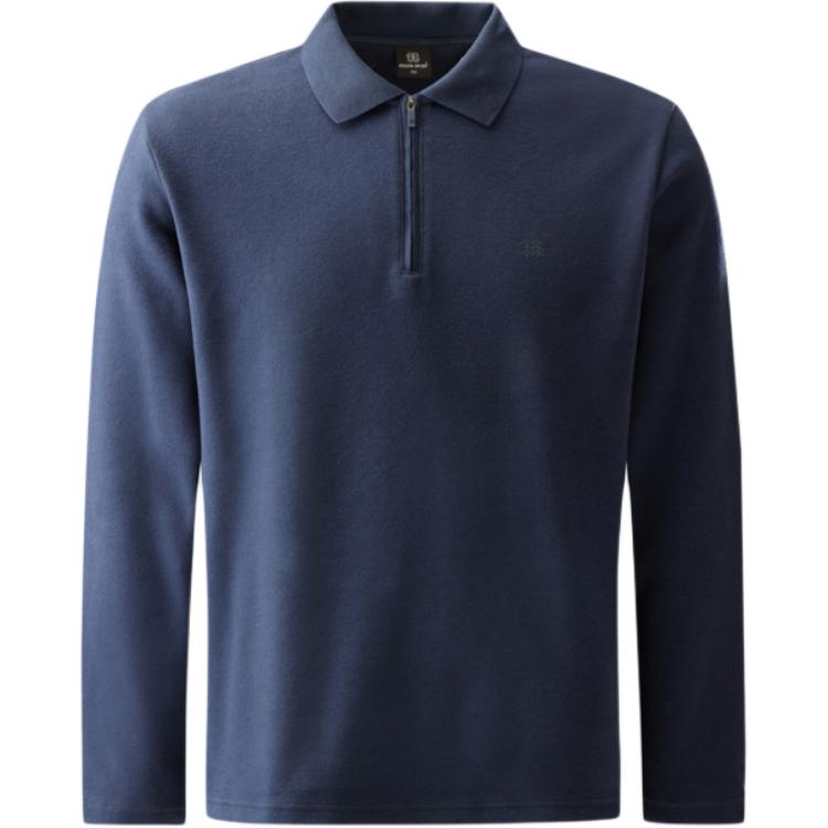 

Вязаный поло с лицевой гладью мужской KOLON SPORT, тёмно-зелёный