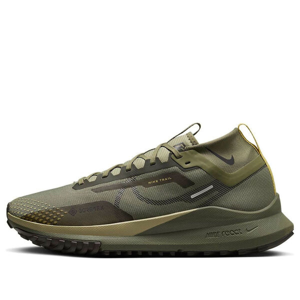 

Кроссовки react pegasus trail 4 gore-tex 'medium olive' Nike, зеленый