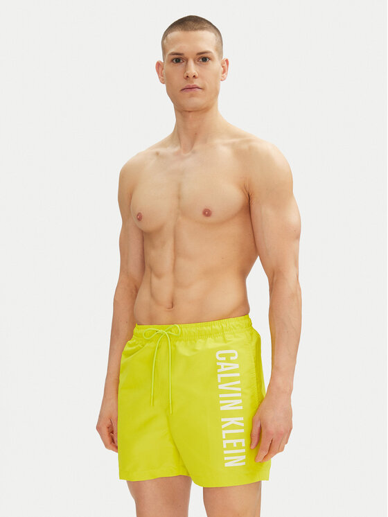 Плавки-Шорты обычного кроя KM0KM01092 Calvin Klein Swimwear, желтый — фото 2