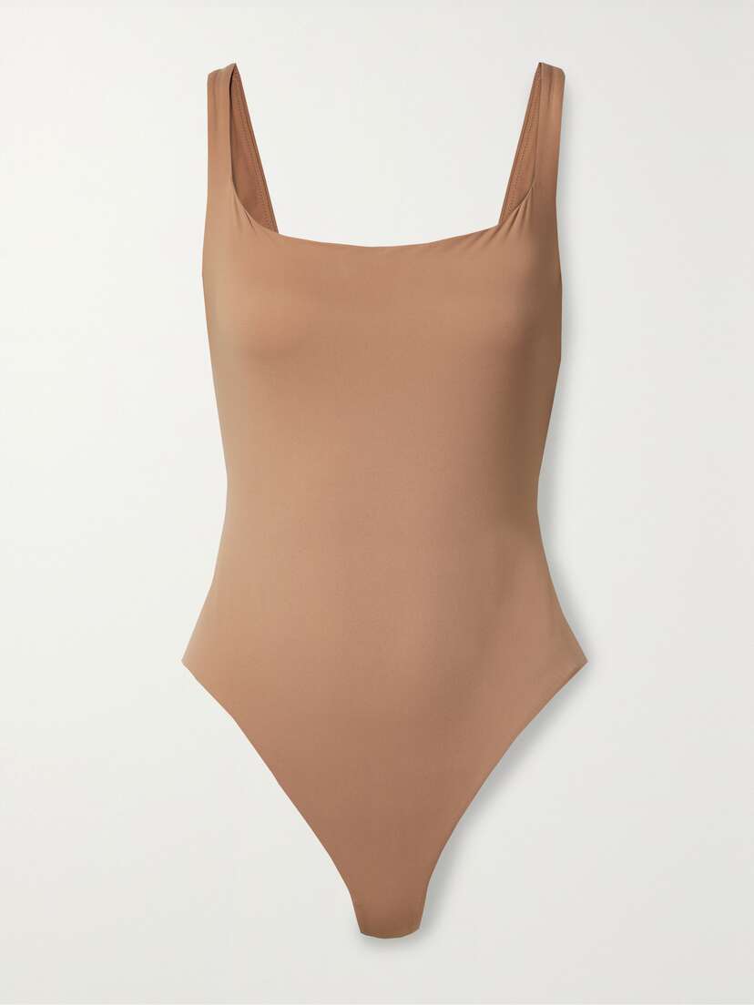 

Боди с квадратным вырезом, подходит всем - Сиена Skims, бежевый