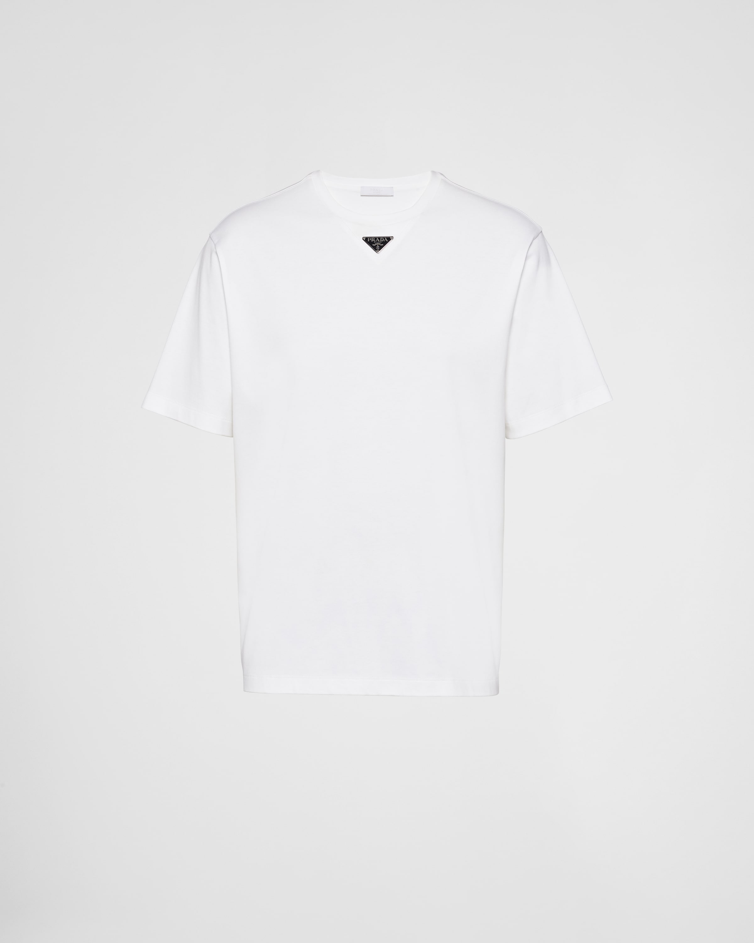 

Хлопковая футболка Prada, белый