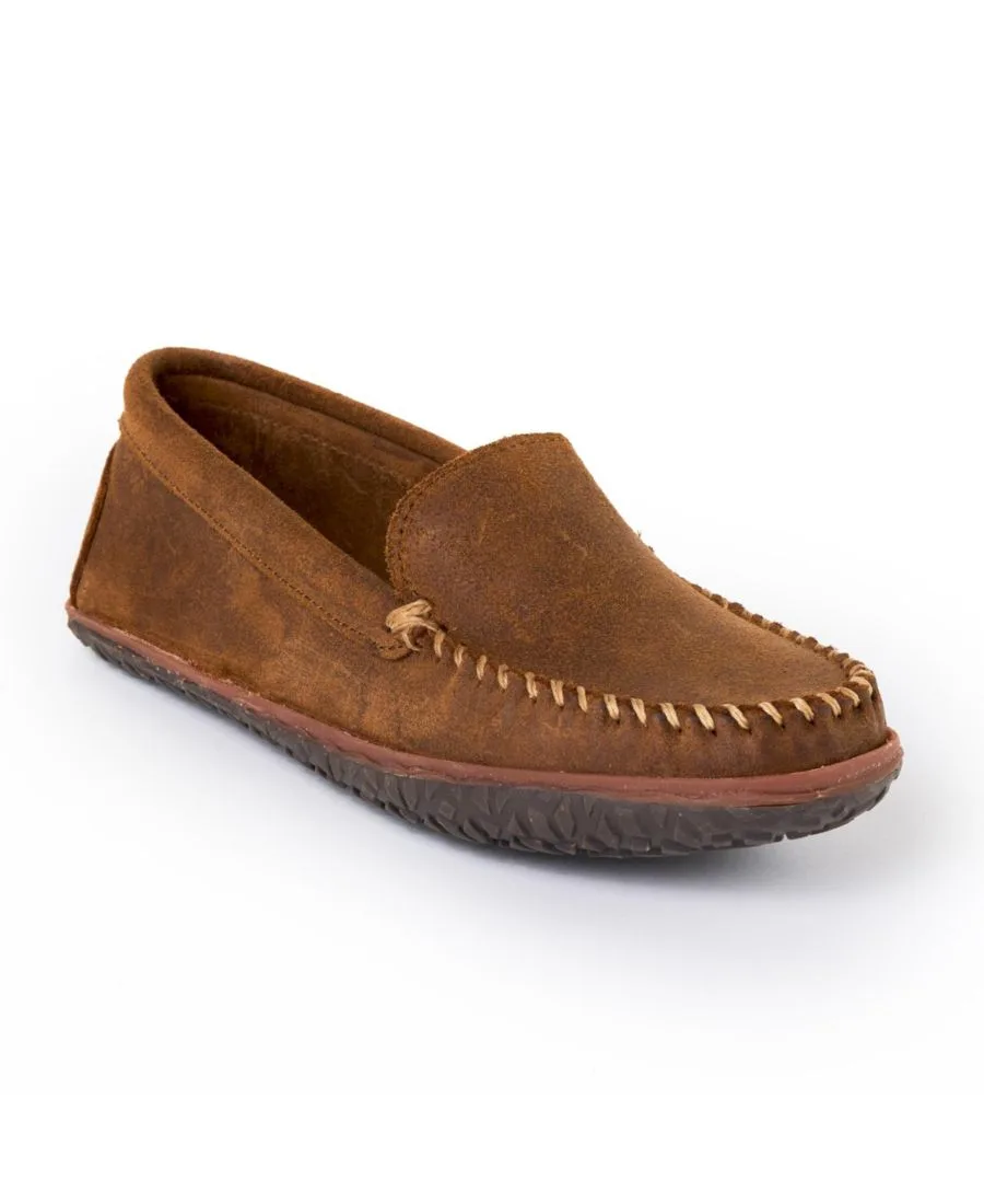 Мужские замшевые лоферы Venetian Tread без шнурков Minnetonka, коричневый ruff