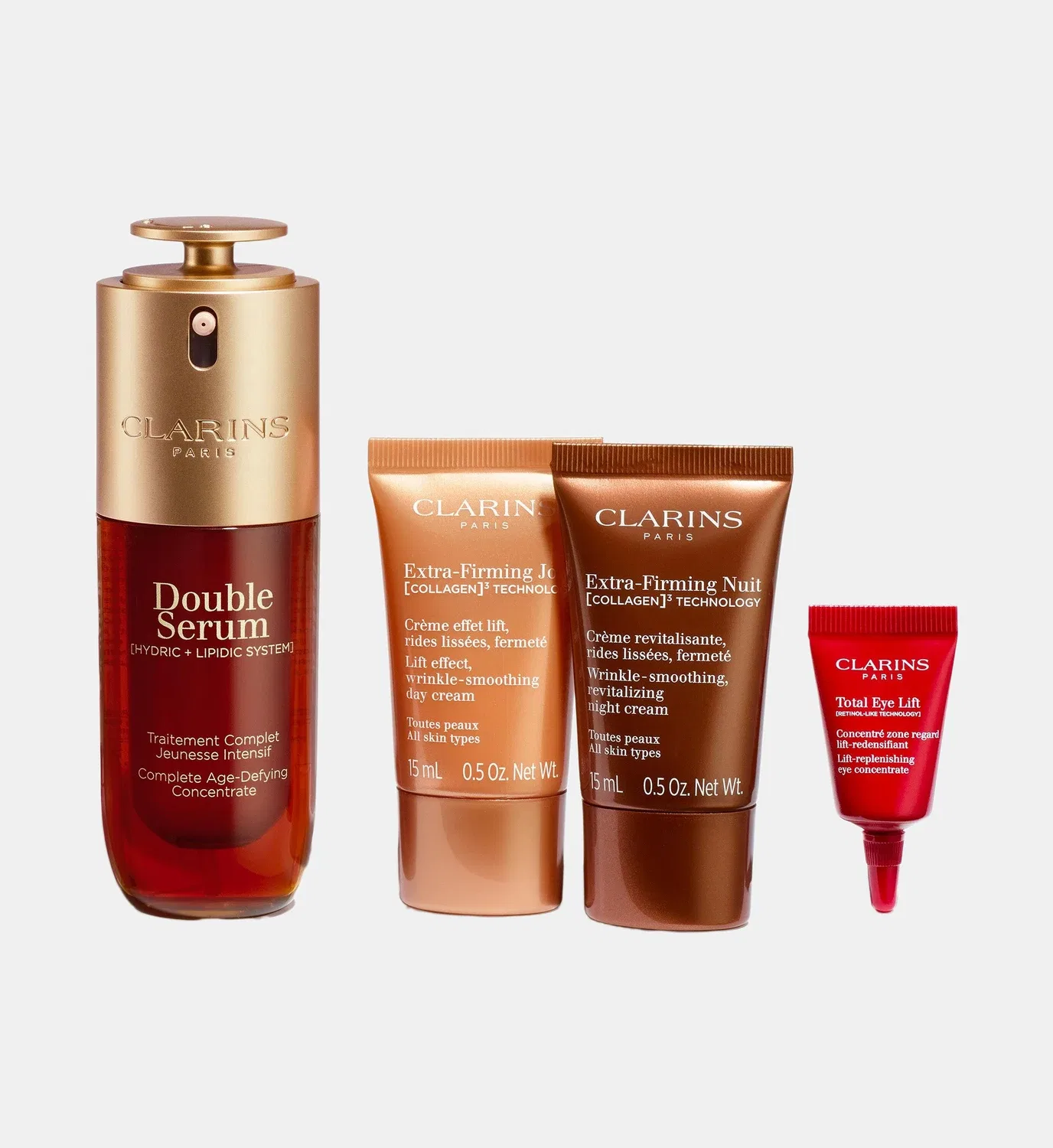 Набор "Двойная сыворотка & Extra-Firming" Clarins, красный — фото 2