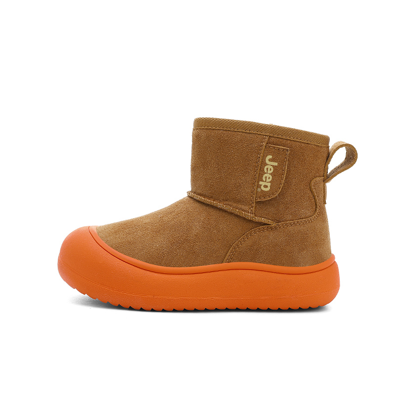 Детские зимние ботинки Mid top из искусственной кожи с защитой от ударов и истирания Jeep, elk коричневый — фото 3